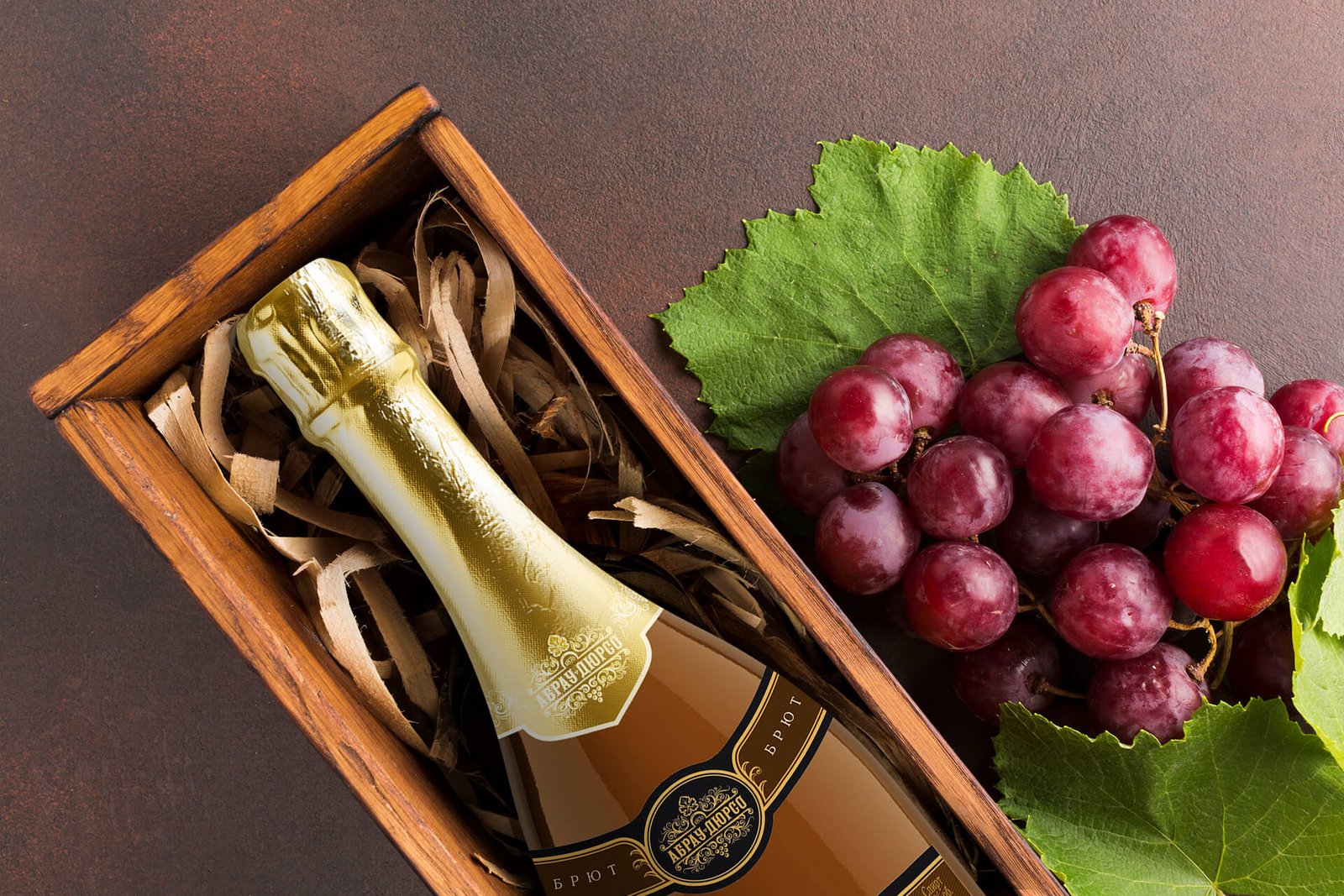 унікальний дизайн етикетки шампанського преміум Абрау-Дюрсо GBS Рішення для брендів