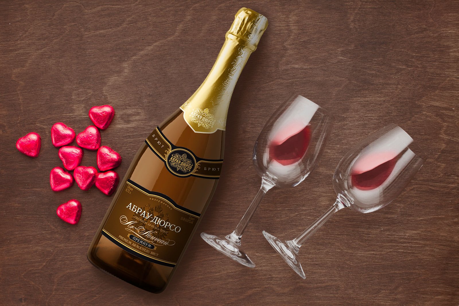 разработка дизайна этикетки шампанского GBS Решения для брендов