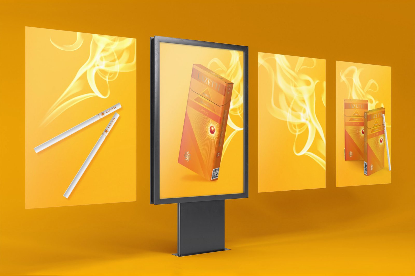 бренд і дизайн упаковки сигарет Lazetti Fusion Citrus