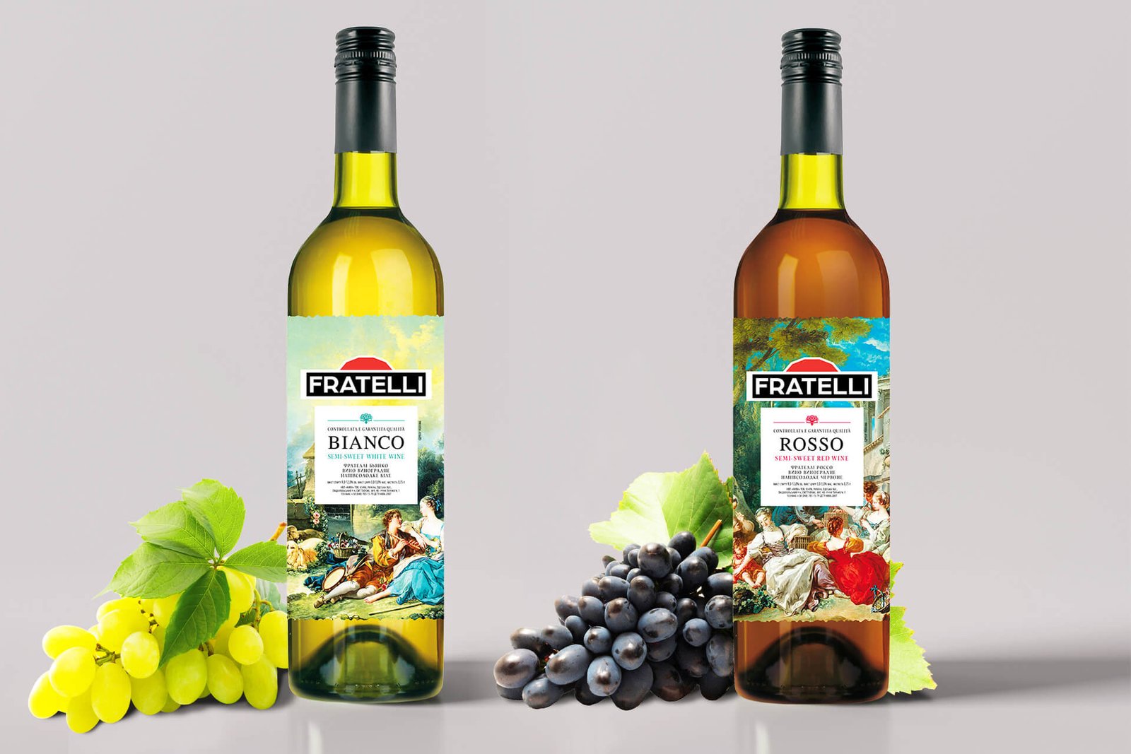 этикетка для вина Fratelli Решения для брендов GBS дизайн заказать