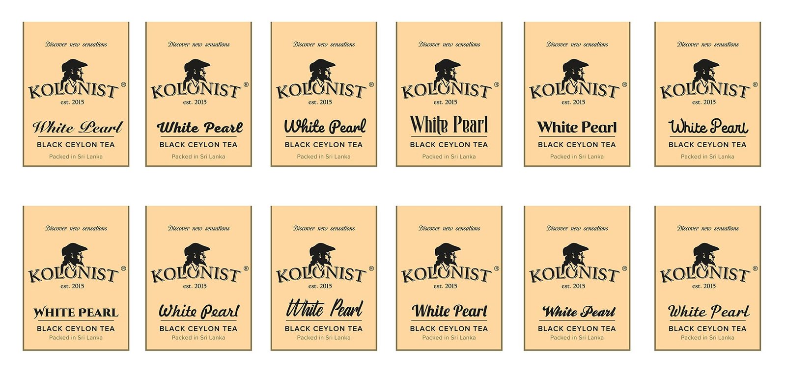 Дизайн упаковки чая Колонист (Kolonist) GBS