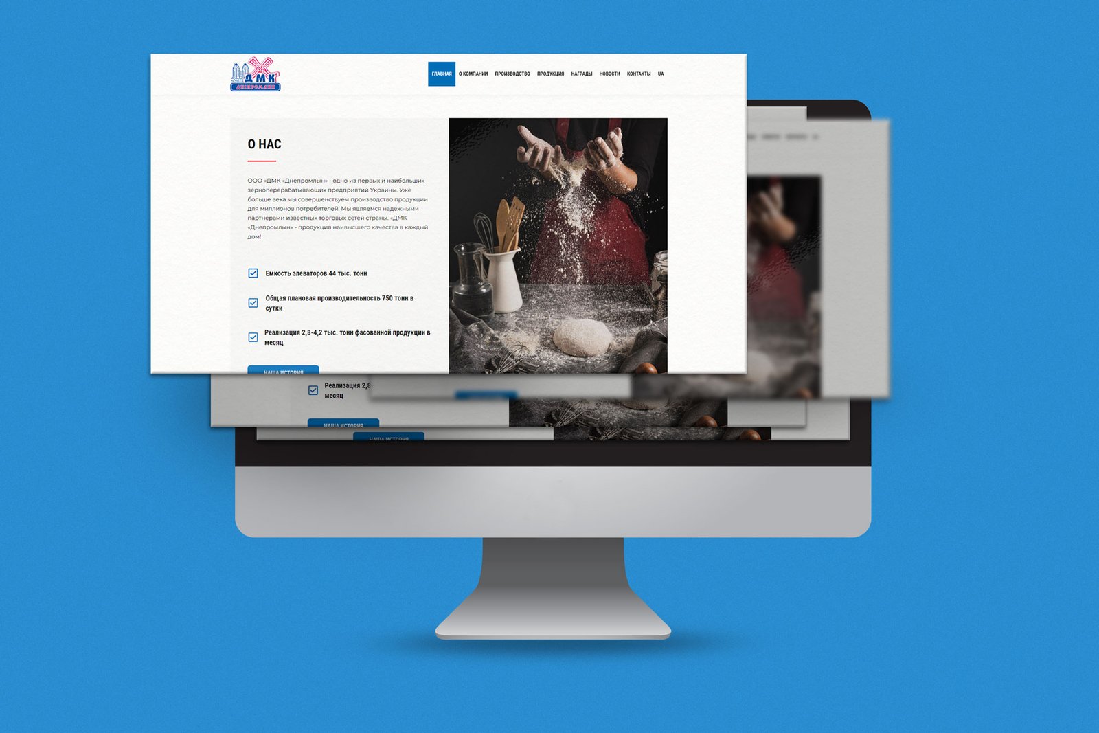 разработка сайта, контент маркетинг, Дніпромлин, gbs, решения для брендов