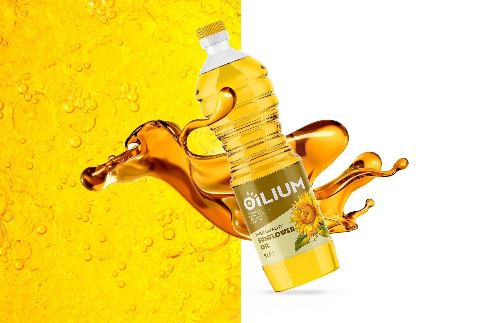 Дизайн упаковки масла, фирменная иллюстрация, gbs, решения для брендов