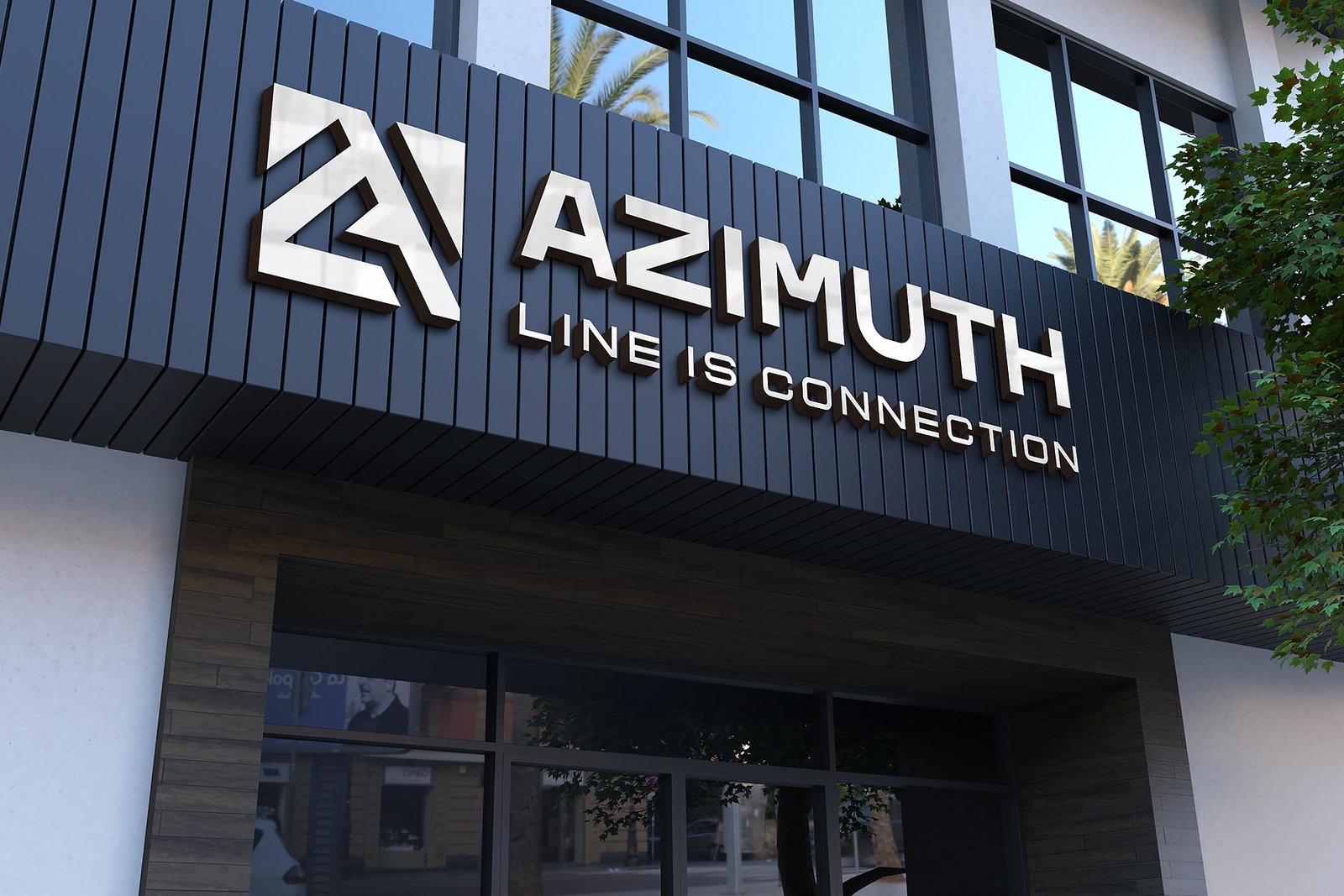 логотип, фирменный стиль для Азимут Лайн